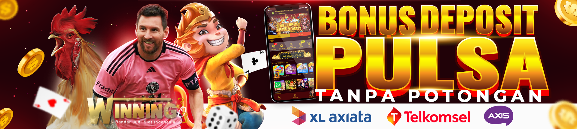 Bonus Deposit Pulsa Tanpa Potongan