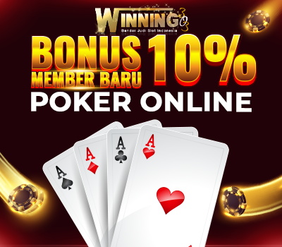 Bonus Member Baru 10% Poker Online
